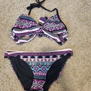 Xhilaration Geometrical Bikini S top/M bottom